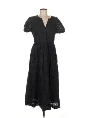 J. Crew Black Eyelet Maxi Dress